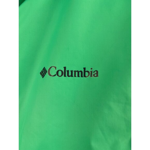 Women’s Columbia Sportswear 2X Navy & Seafoam Green Raincoat - Picture 4 of 7